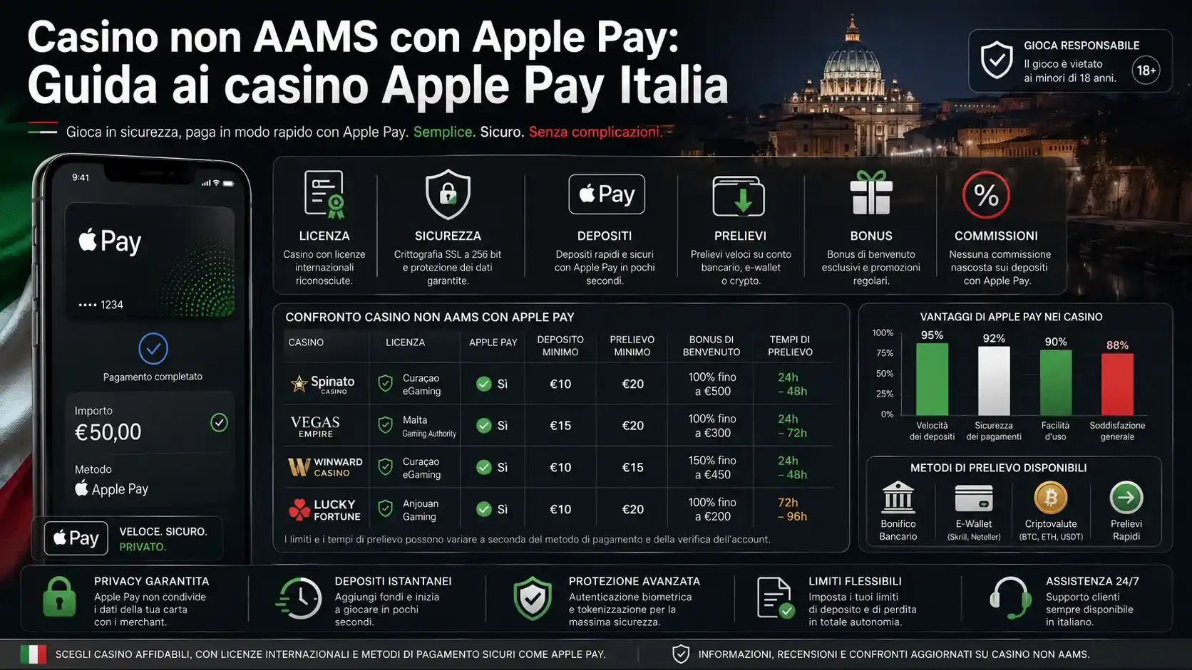 Casinò non AAMS con Apple Pay: Guida ai casino Apple Pay Italia